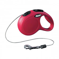 LAISSE FLEXI 5M 12KG ROUGE
