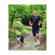 LAISSE JOGGING GRISVERT 1.80M