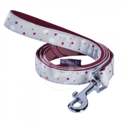 Laisse Bobby Tissu Dots