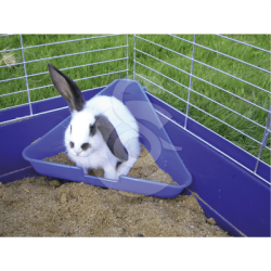 Toilette d'angle pour cage de rongeurs