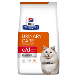  HILL'S Prescription Diet c/d Urinary Stress Multicare Croquettes pour Chat au Poulet 3 kg