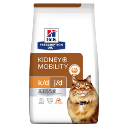 HILL'S Prescription Diet K/D J/D Kidney + Mobility Poulet croquettes pour chat