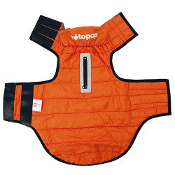 DOUDOUNE POP ORANGE GRIS TS 40CM