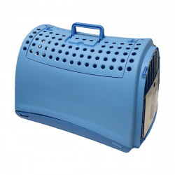 CAGE TRANSP.CABRIO BLEU 50X32X34CM
