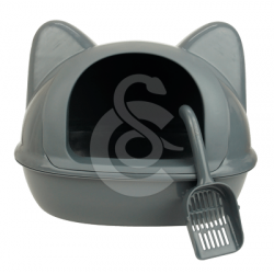 Bac à litière couvert Wouapy Tête de chat