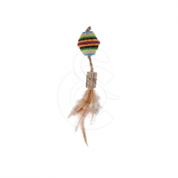 Jouet chat Wouapy : Chaplo boule à plumes